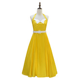 Belinda Chandra Cosplay Costume Doctor Who Yellow Dress Halloween Accosplay